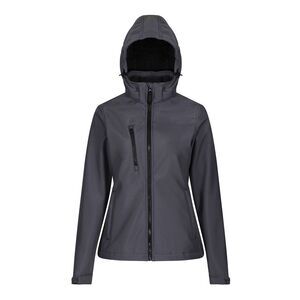 Regatta Womens/Ladies Venturer 3 Layer  Soft Shell Jacket / Seal Grey/Black